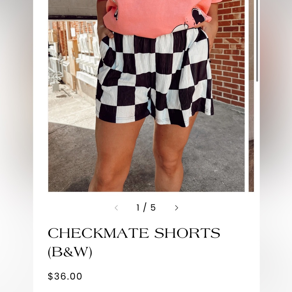 Checkmate shorts (checker)